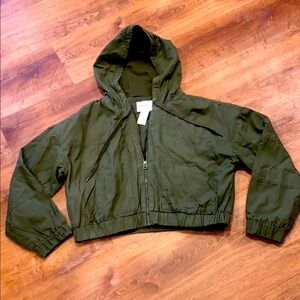 Aeropostale Olive Hooded Jacket